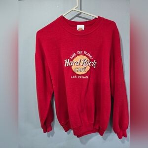 Vintage 1990s Mens XL Hard Rock Cafe Las Vegas Crewneck